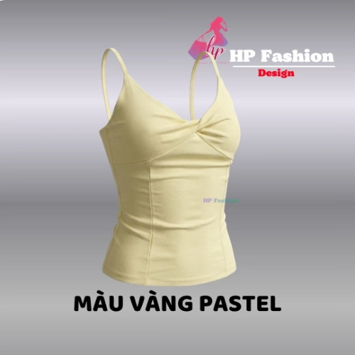 Áo hai dây nữ form dài ôm body không mút chiết eo basic xoắn v1 , áo kiểu mùa hè vải cotton QC co giãn  size S M L XL 2XL 3XL có bigsize  HP106