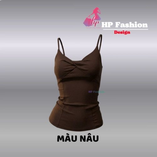 Áo hai dây nữ form dài ôm body không mút chiết eo basic xoắn v1 , áo kiểu mùa hè vải cotton QC co giãn  size S M L XL 2XL 3XL có bigsize  HP106