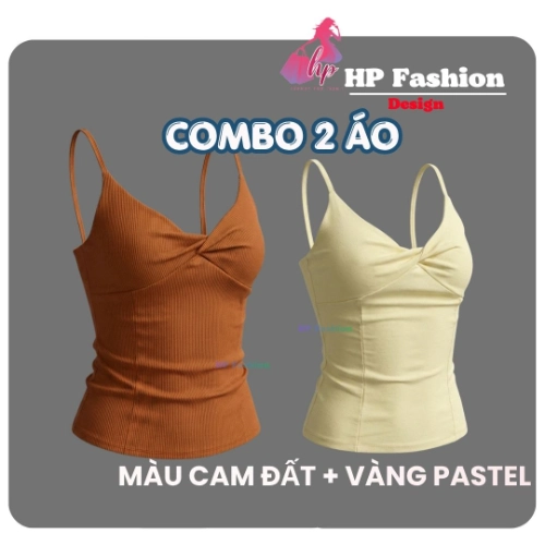 Áo hai dây nữ form dài ôm body không mút chiết eo basic xoắn v1 , áo kiểu mùa hè vải cotton QC co giãn  size S M L XL 2XL 3XL có bigsize  HP106