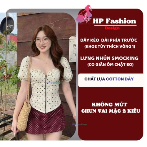 [Mua TĂNG 1 size so bảng SIZE ] Áo corset tay phồng, áo kiểu body trễ vai mùa hè vải lụa cotton QC lưng chun  size S M L XL 2XL 3XL có bigsize  HP107