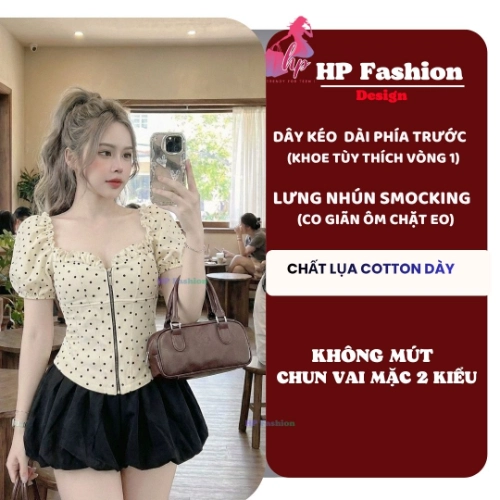 [Mua TĂNG 1 size so bảng SIZE ] Áo corset tay phồng, áo kiểu body trễ vai mùa hè vải lụa cotton QC lưng chun  size S M L XL 2XL 3XL có bigsize  HP107