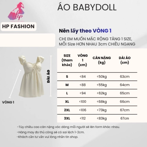 Áo babydoll nữ tay cánh tiên form che bung, áo kiểu dây rút vòng 1 tôn dáng lưng chun ôm eo HP111