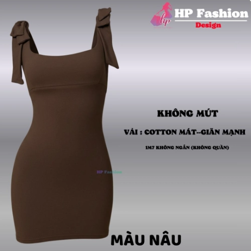 Đầm hai dây bản to DÂY NƠ không mút ôm body  dáng ngắn  , váy kiểu trơn basic  đen đỏ xanh có bigsize vải thoáng mát mùa hè tôn dáng sang chảnh HP112