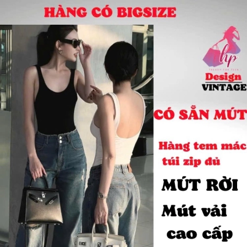 Áo hai dây hở lưng phom dài ôm body, áo kiểu nữ mùa hè thun co giãn màu đen trắng nâu đi chơi tôn dáng sang chảnh G822 Top Women có bigsize