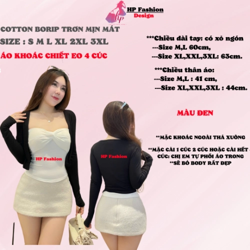 [CHỌN TĂNG 1 SIZE]Áo khoác cardi gan [KHÔNG CÓ ÁO TRONG] dáng ngắn 4 cúc chiết eo ôm bó body basic, áo phối kiểu mặc bên ngoài nữ tay dài vải cotton cao cấp co giãn có bigsize mùa hè HP50