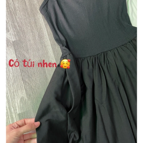 Váy maxi 2 dây dáng xòe, đầm nữ dài dự tiệc mùa hè đi biểnG33 Voan Voi Dress Women