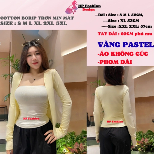 Áo khoác cardigan TRƠN KHÔNG CÚC dáng dài [KHÔNG KÈM ÁO TRONG]  basic, áo phối kiểu mặc bên ngoài nữ tay dài vải cotton cao cấp co giãn có bigsize mùa hè thu đông HP60