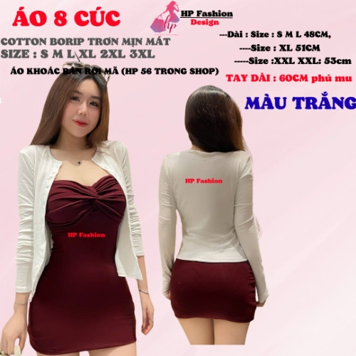 Áo khoác cardigan siêu phối [KHÔNG CÓ ÁO TRONG] dáng dài 8 cúc chiết eo ôm bó body basic, áo phối kiểu mặc bên ngoài bên trong đều được nữ tay dài vải cotton cao cấp co giãn có bigsize mùa hè HP56