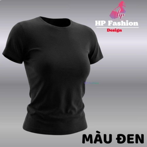 Áo thun nữ chiết eo basic cổ tròn, áo phông nữ ôm body cộc ngắn tay vải cao cấp co giãn 4 chều thoáng mát thấm hút mồ hôi baby tee có bigsize mùa hè HP30