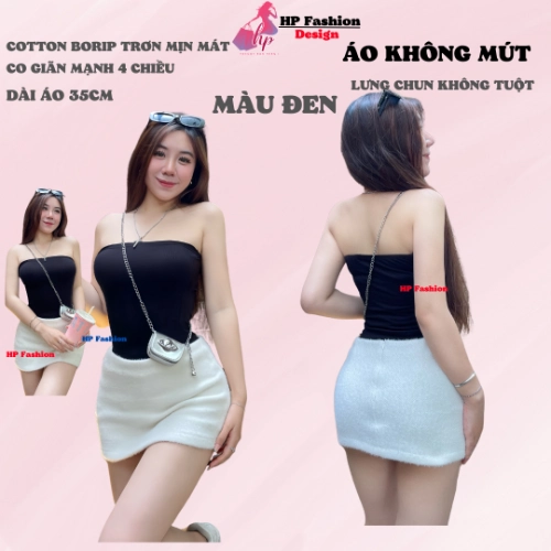 Áo quây tube phom dài ôm body mỏng mát, áo ống tank top nữ  vải thun cotton borip trơn basic co giãn 4 chều thoáng mát thấm hút mồ hôi size S M L Xl XXL  có bigsize mùa hè HP41