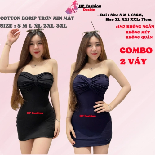 Đầm xoắn cúp ôm body ống dáng ngắn không mút , váy kiểu trơn basic  đen đỏ xanh có bigsize vải thoáng mát mùa hè tôn dáng sang chảnh HP57
