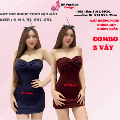 Đầm xoắn cúp ôm body ống dáng ngắn không mút , váy kiểu trơn basic  đen đỏ xanh có bigsize vải thoáng mát mùa hè tôn dáng sang chảnh HP57