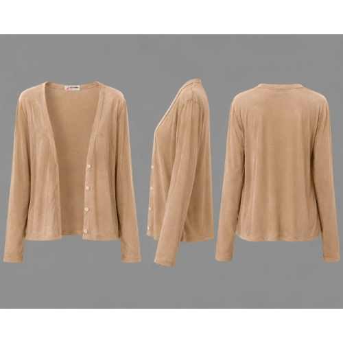 Áo khoác cardigan MỎNG NHẸ MÁT TRƠN 4 CÚC dáng dài , áo phối kiểu mặc bên ngoài nữ tay dài vải cotton GIẤY cao cấp co giãn có bigsize mùa hè thu đông A13
