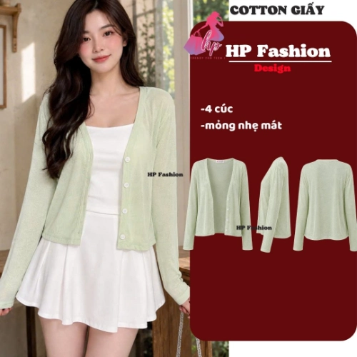 Áo khoác cardigan MỎNG NHẸ MÁT TRƠN 4 CÚC dáng dài , áo phối kiểu mặc bên ngoài nữ tay dài vải cotton GIẤY cao cấp co giãn có bigsize mùa hè thu đông A13