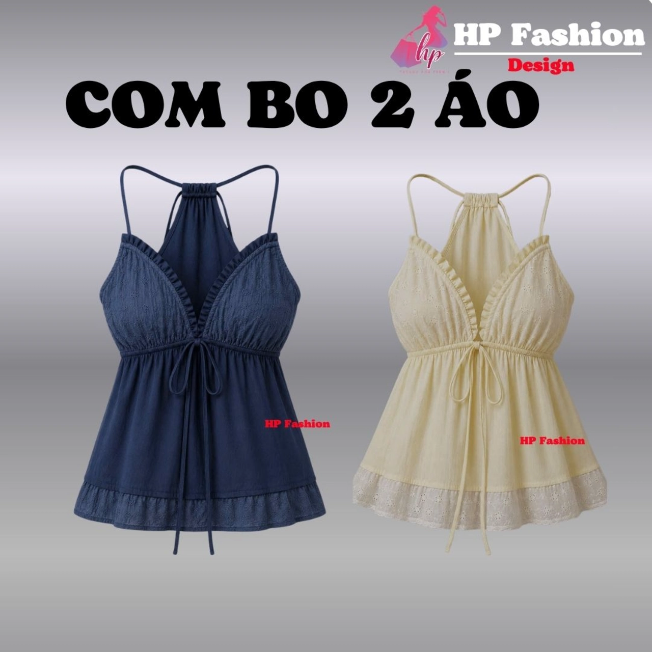Áo yếm dây dáng babydoll che bụng, áo kiểu nữ vải đũi lụa không mút phối ren mùa hè đi biển size S M L A18