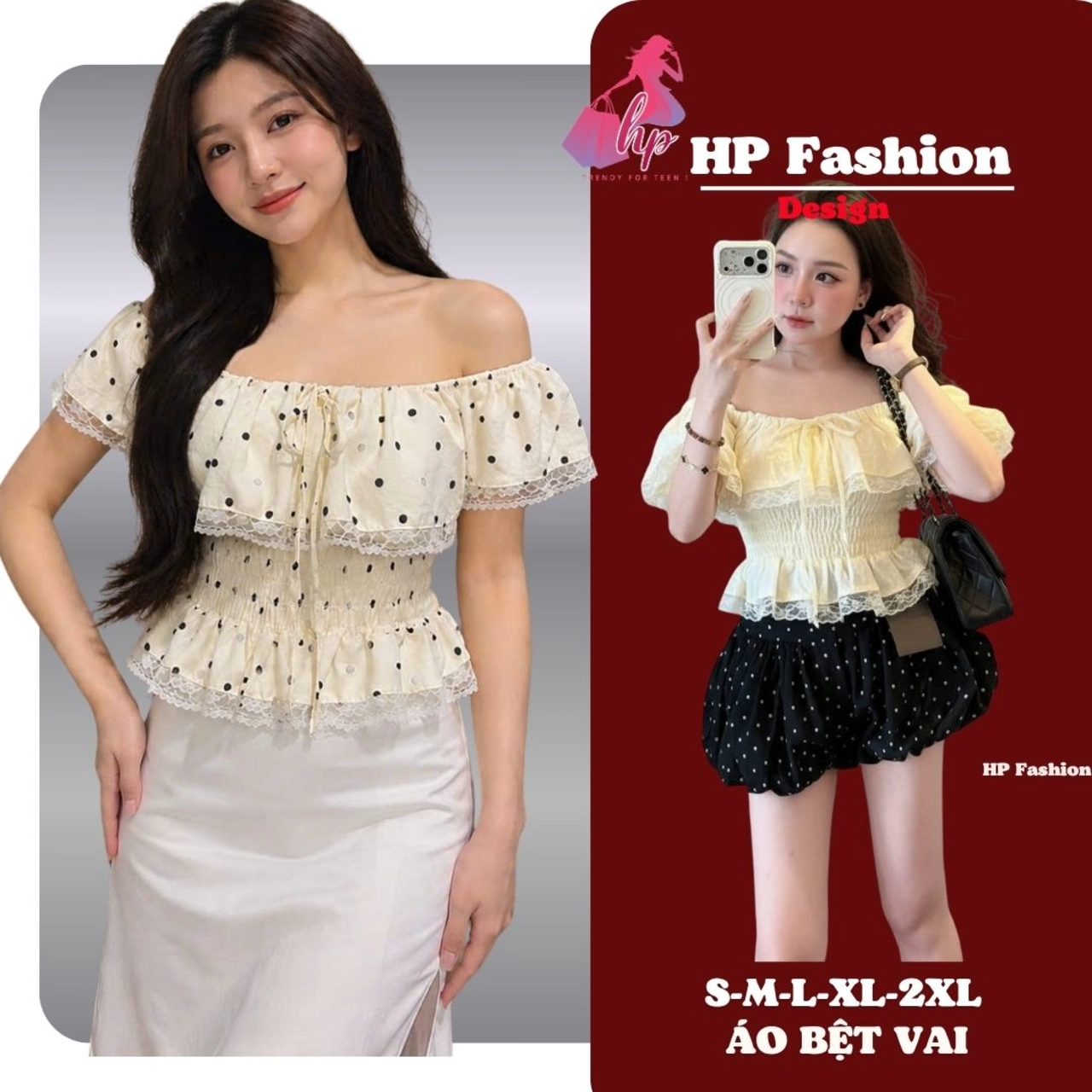 Áo kểu bệt vai  phối ren không tay mặc 6 kiểu form che bung, áo kiểu quây ống bệt to sang chảnh mùa hè  A14 V