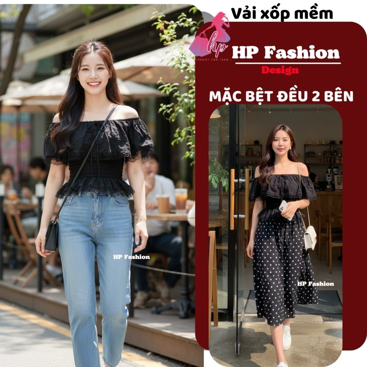 Áo kểu bệt vai  phối ren không tay mặc 6 kiểu form che bung, áo kiểu quây ống bệt to sang chảnh mùa hè  A14 V
