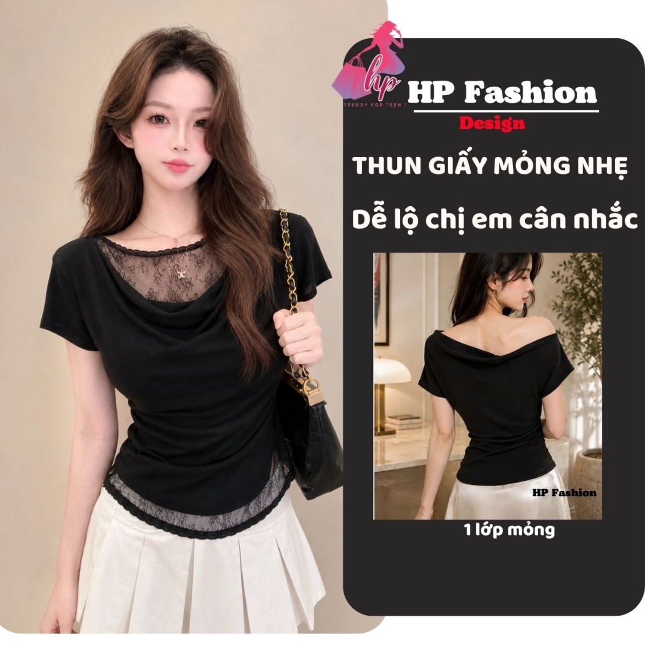 [Mặc 4 kiểu] Áo body nữ mặc bệt lệch hở vai, áo kiểu nữ vải thun giấy mỏng dễ lộ mùa hè đi biển size S M L A26