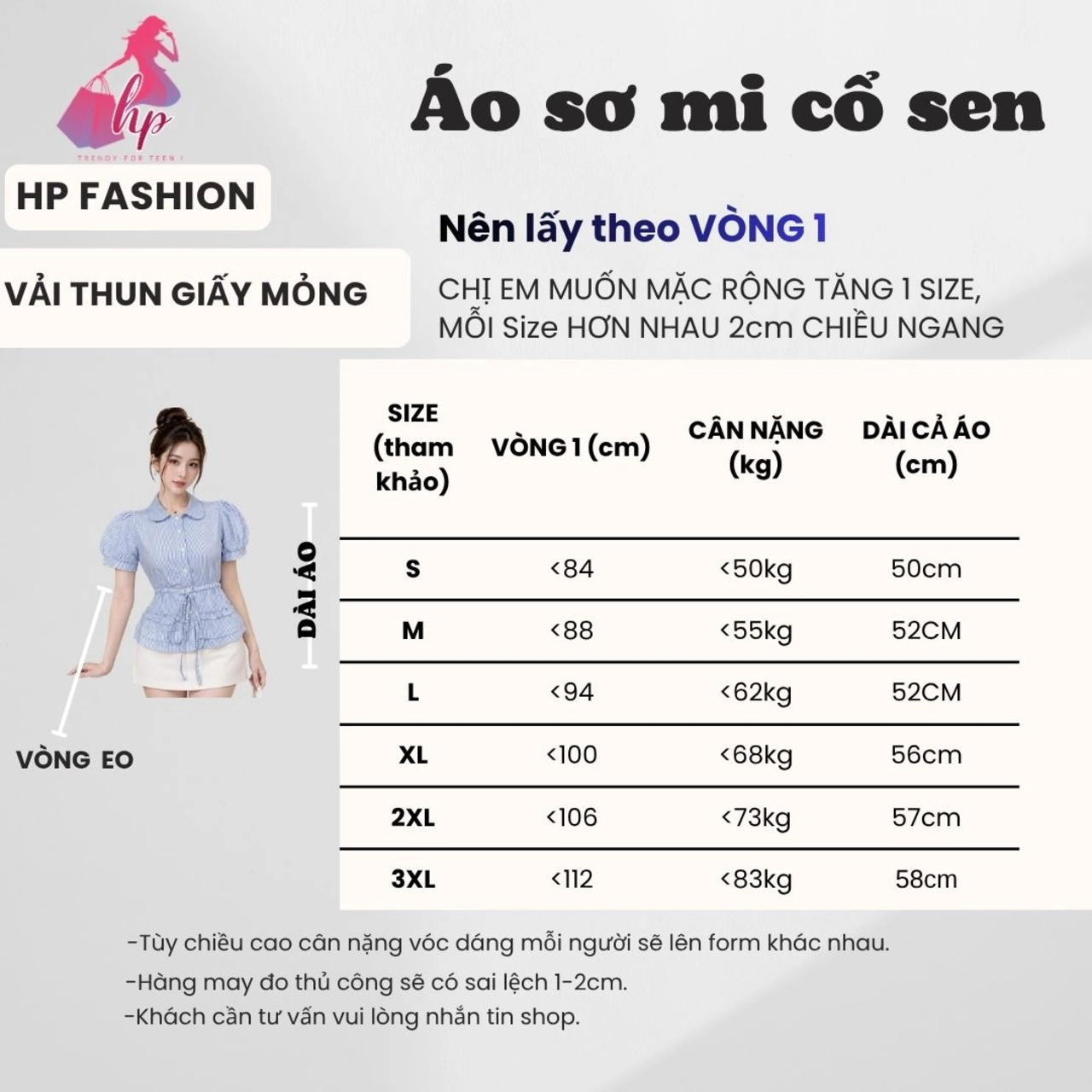 Áo sơ mi cổ sen rút dây tạo ôm eo tay cộc, áo kiểu nữ khuy cúc sang chảnh size S M L A27